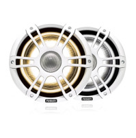 7.7" 280 Watt Coaxial Sports White Marine Speaker with CRGBW LED Lighting - SG-FL772SPW - 010-02433-10 - Fusion 